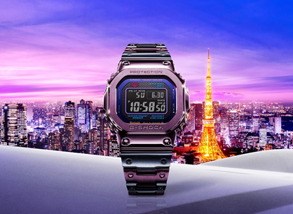 G shock purple store and blue